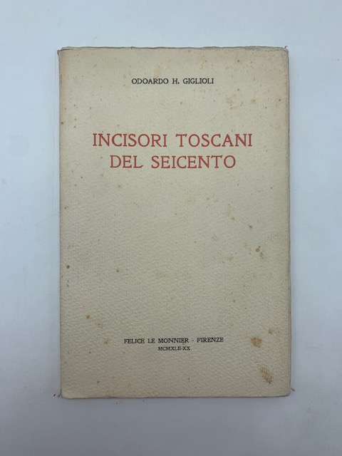 Incisori toscani del Seicento